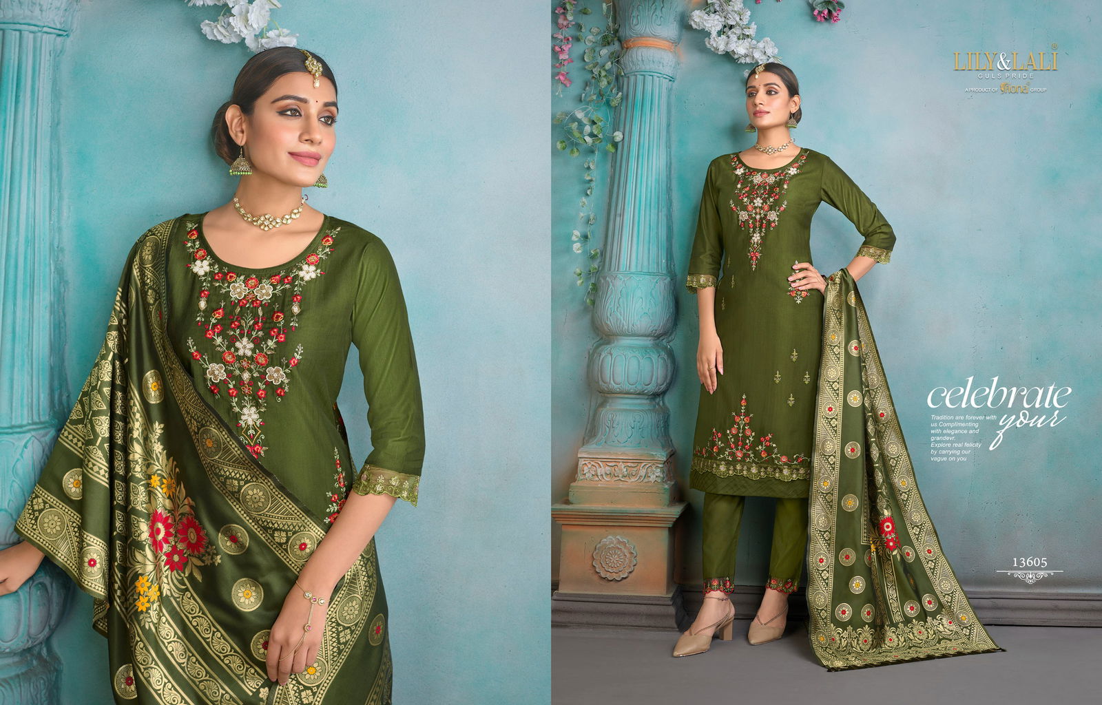 Hasmeena Viscose Fabric Readyment Suits Catalog